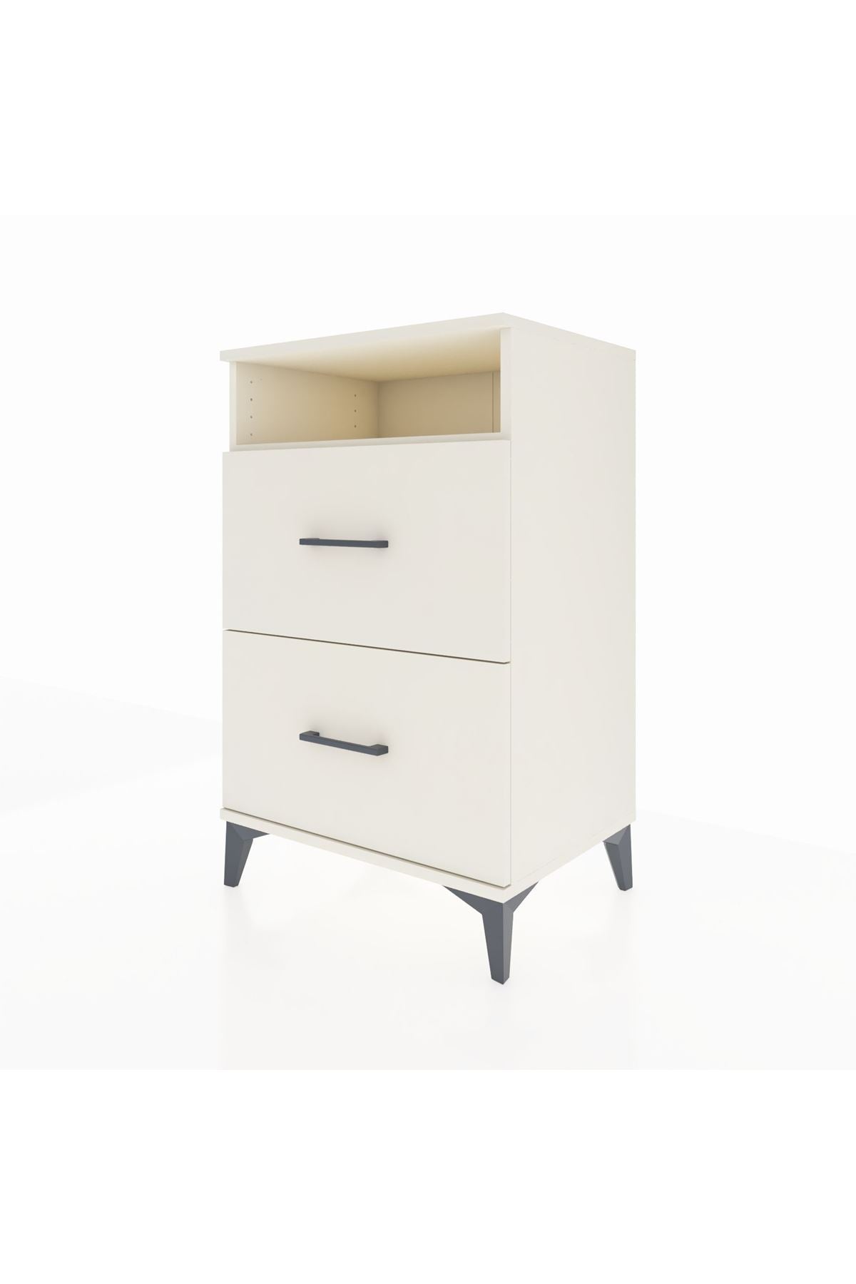 Hyperion Komodin Tek Raflı 2 Çekmeceli 60x44x96 Aytaşı-Aytaşı