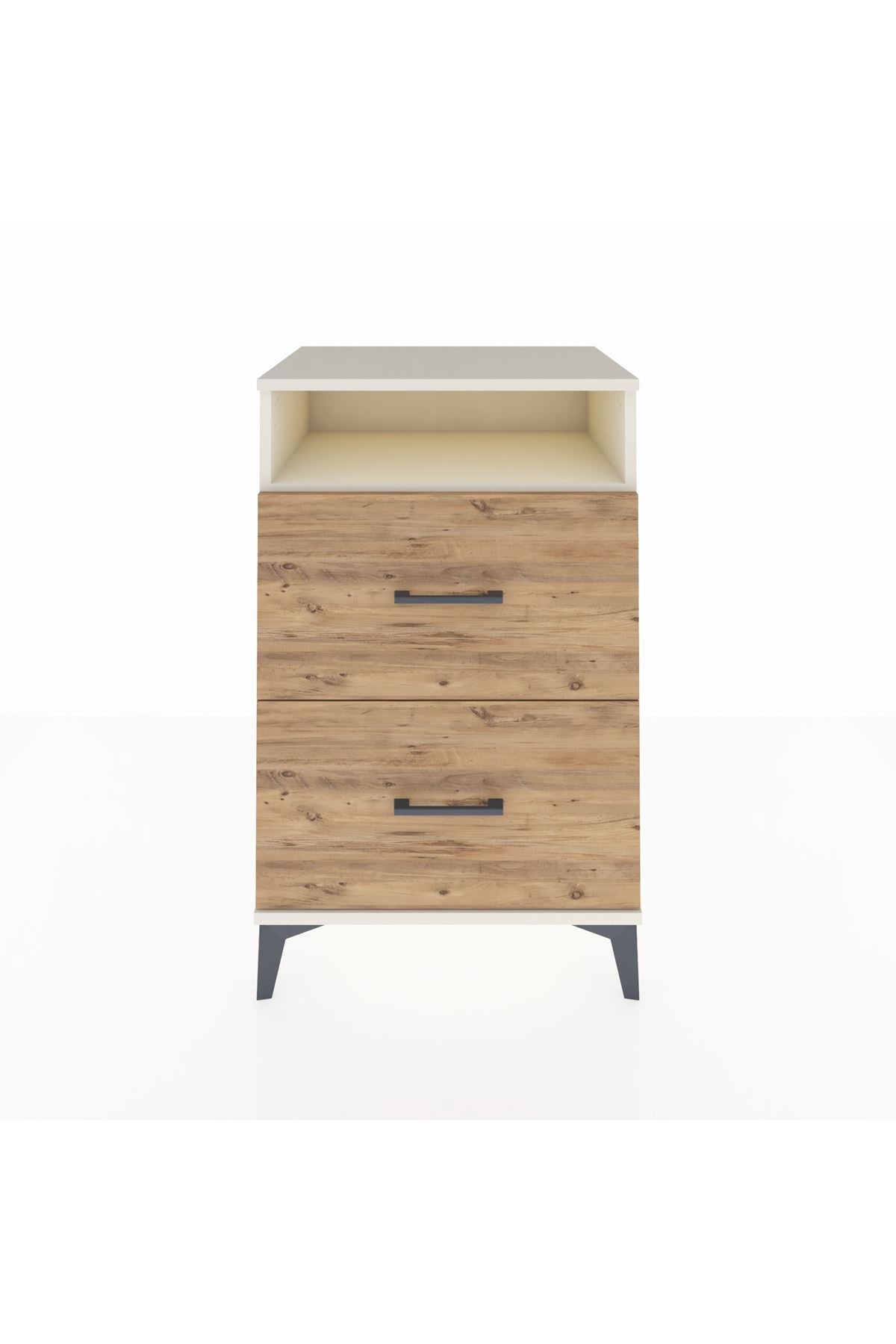 Hyperion Komodin Tek Raflı 2 Çekmeceli 60x44x96 Aytaşı-Çam