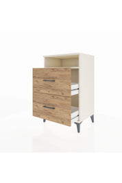 Hyperion Komodin Tek Raflı 2 Çekmeceli 60x44x96 Aytaşı-Çam