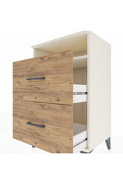 Hyperion Komodin Tek Raflı 2 Çekmeceli 60x44x96 Aytaşı-Çam