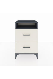 Hyperion Komodin Tek Raflı 2 Çekmeceli 60x44x96 Antrasit-Aytaşı