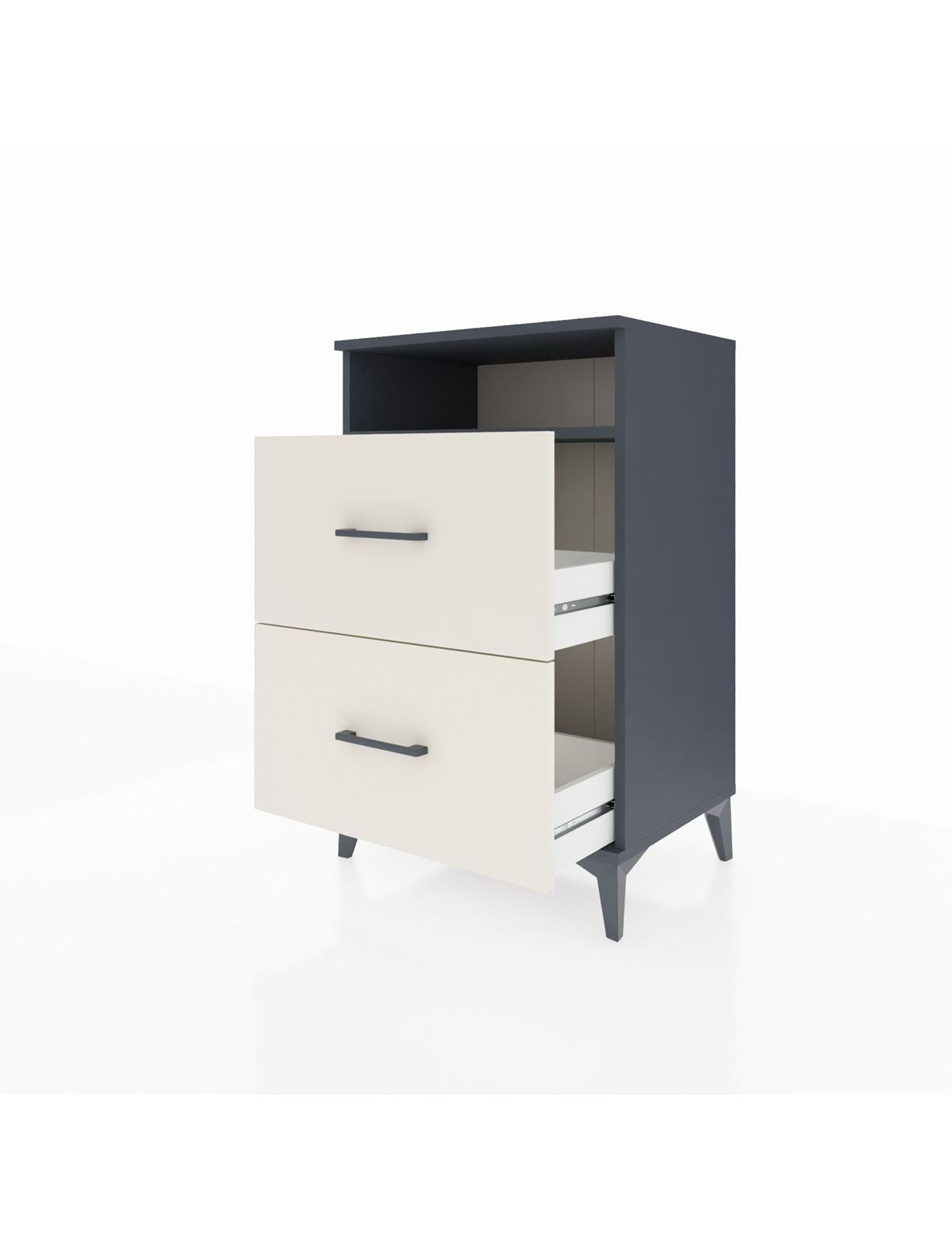 Hyperion Komodin Tek Raflı 2 Çekmeceli 60x44x96 - S47M014V4B
