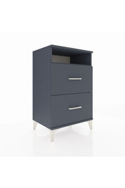 Hyperion Komodin Tek Raflı 2 Çekmeceli 60x44x96 Antrasit-Antrasit