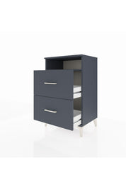 Hyperion Komodin Tek Raflı 2 Çekmeceli 60x44x96 Antrasit-Antrasit