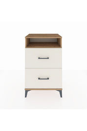 Hyperion Komodin Tek Raflı 2 Çekmeceli 60x44x96 Çam-Aytaşı