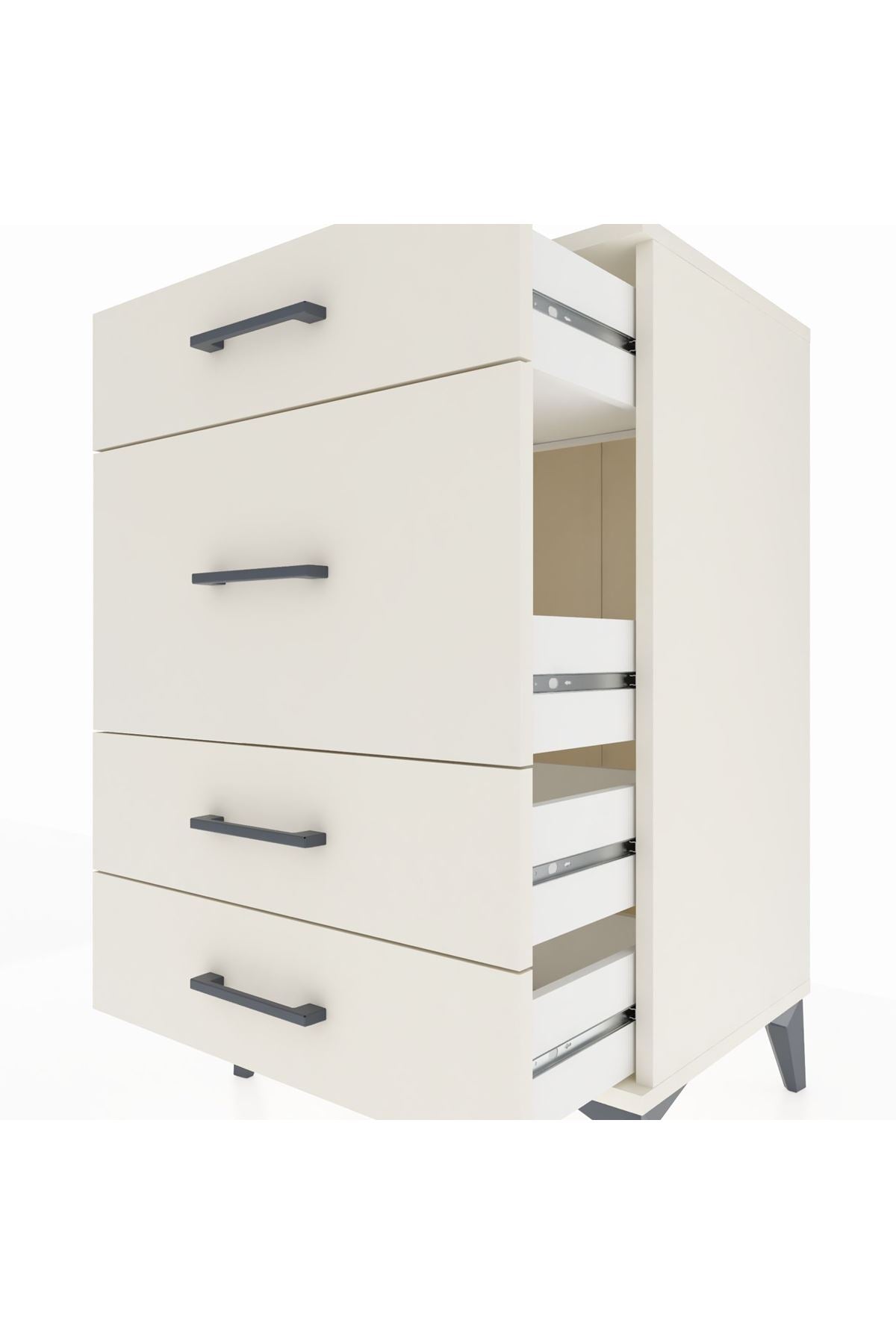 Hyperion Komodin 4 Çekmeceli 60x44x96 Aytaşı-Aytaşı