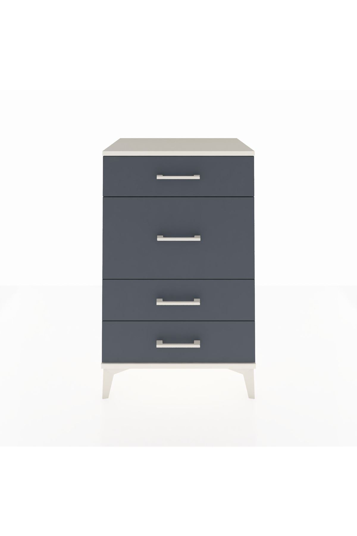 Hyperion Komodin 4 Çekmeceli 60x44x96 Aytaşı-Antrasit