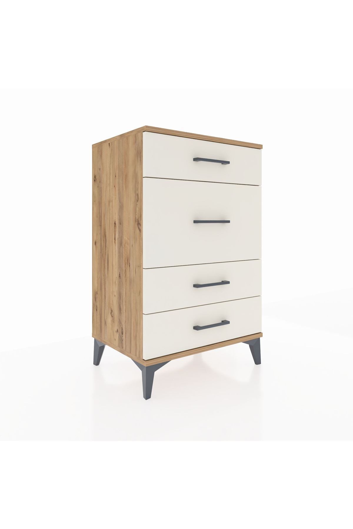 Hyperion Komodin 4 Çekmeceli 60x44x96 Çam-Aytaşı