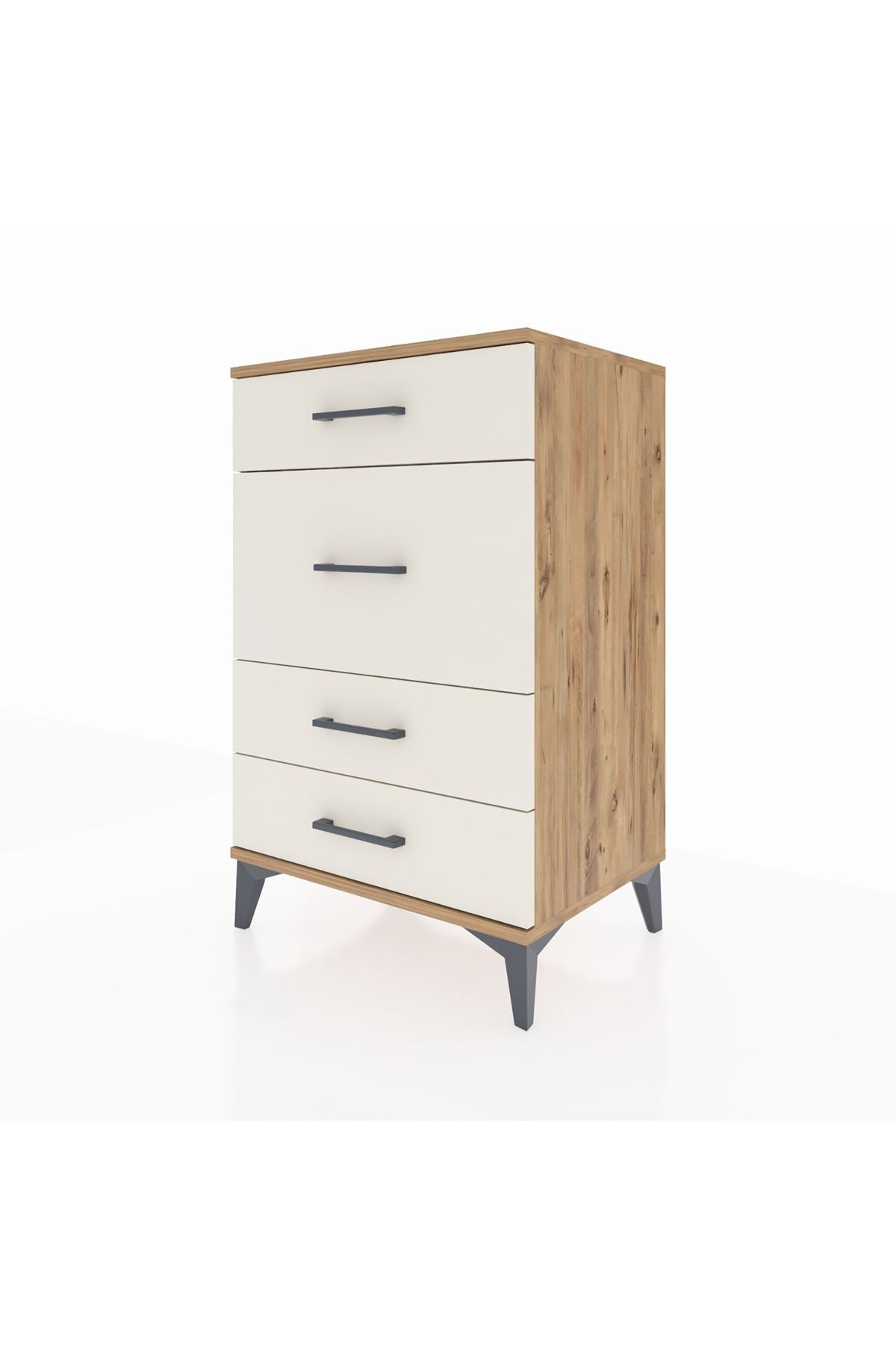 Hyperion Komodin 4 Çekmeceli 60x44x96 Çam-Aytaşı