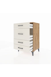 Hyperion Komodin 4 Çekmeceli 60x44x96 Çam-Aytaşı