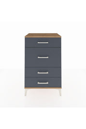 Hyperion Komodin 4 Çekmeceli 60x44x96 Çam-Antrasit