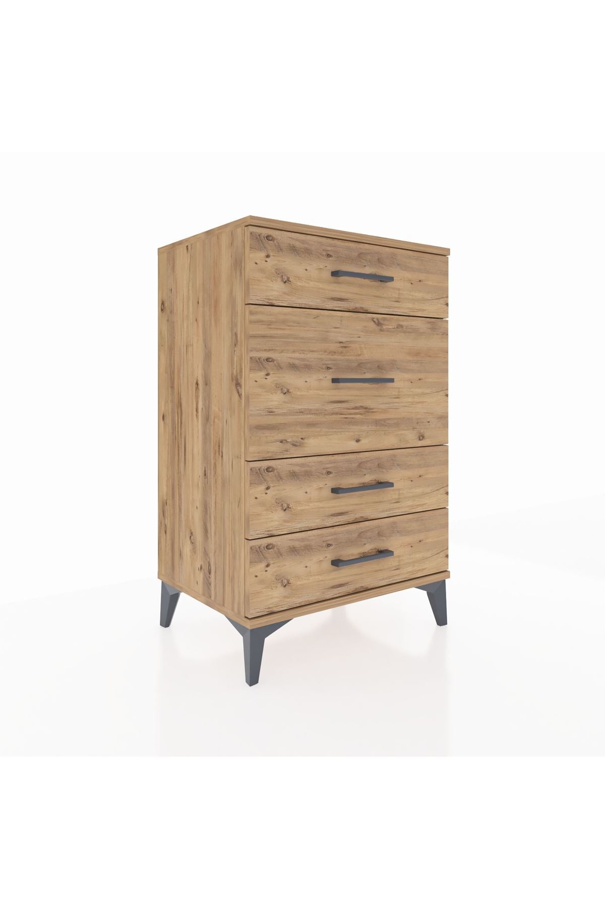 Hyperion Komodin 4 Çekmeceli 60x44x96 Çam-Çam