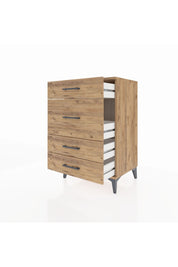 Hyperion Komodin 4 Çekmeceli 60x44x96 Çam-Çam