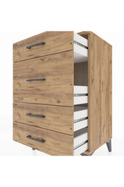 Hyperion Komodin 4 Çekmeceli 60x44x96 Çam-Çam