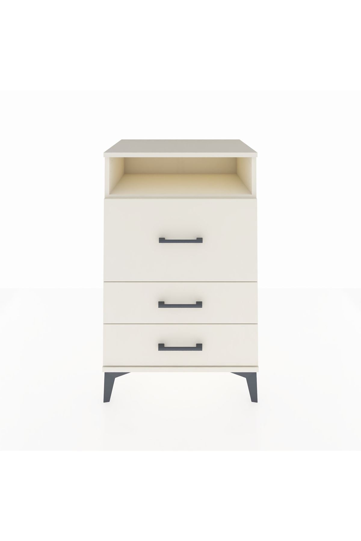 Hyperion Komodin Tek Raflı 3 Çekmeceli 60x44x96 Aytaşı-Aytaşı