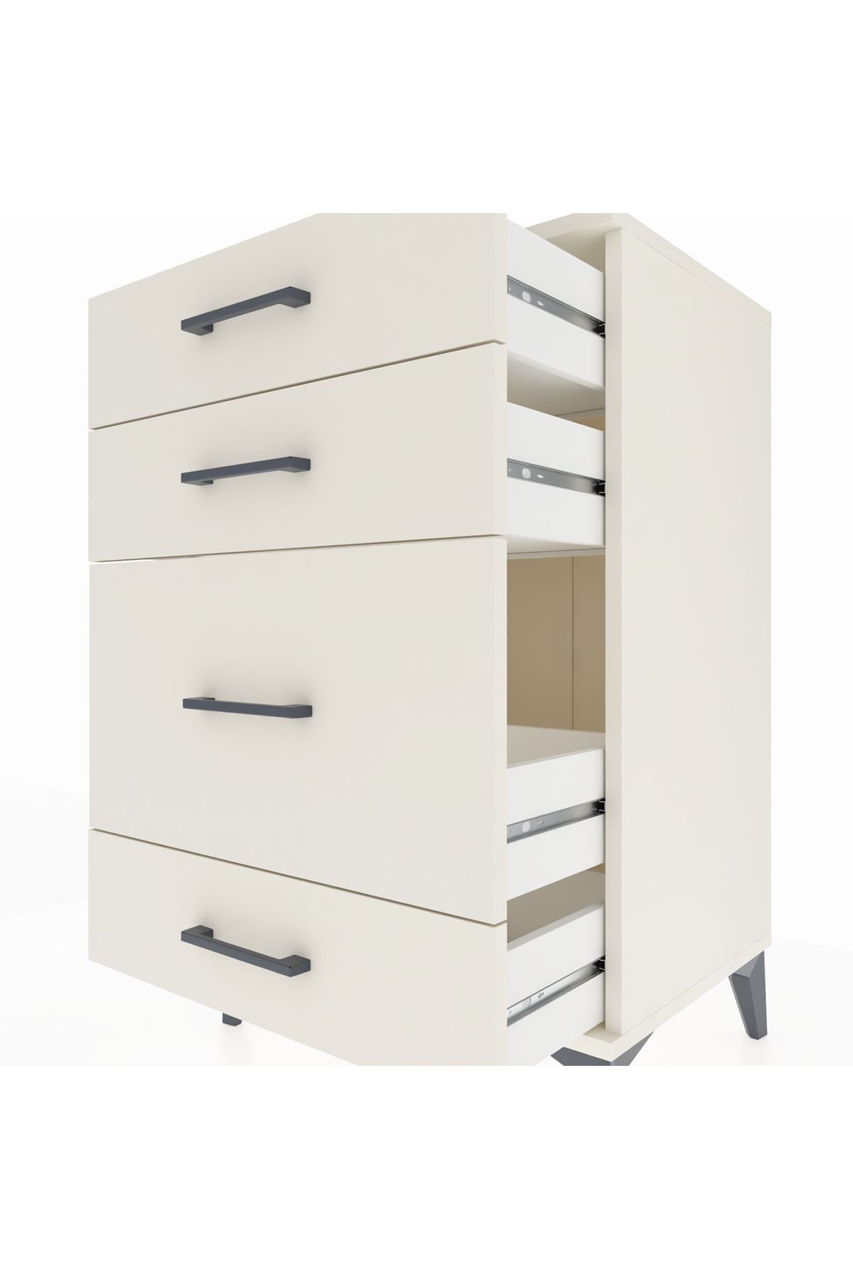 Hyperion Komodin 4 Çekmeceli 60x44x96 Aytaşı-Aytaşı