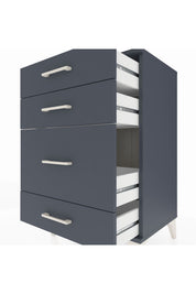 Hyperion Komodin 4 Çekmeceli 60x44x96 Antrasit-Antrasit