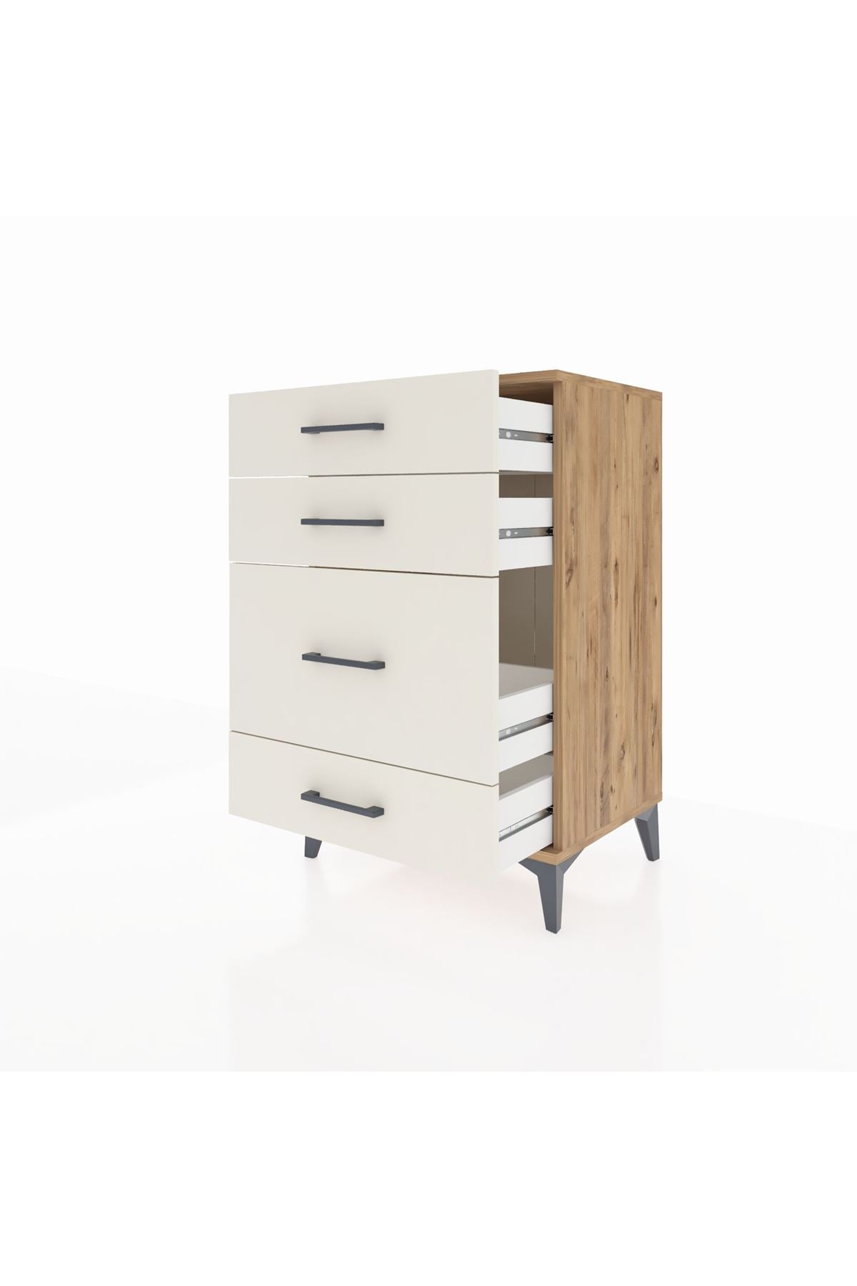 Hyperion Komodin 4 Çekmeceli 60x44x96 Çam-Aytaşı