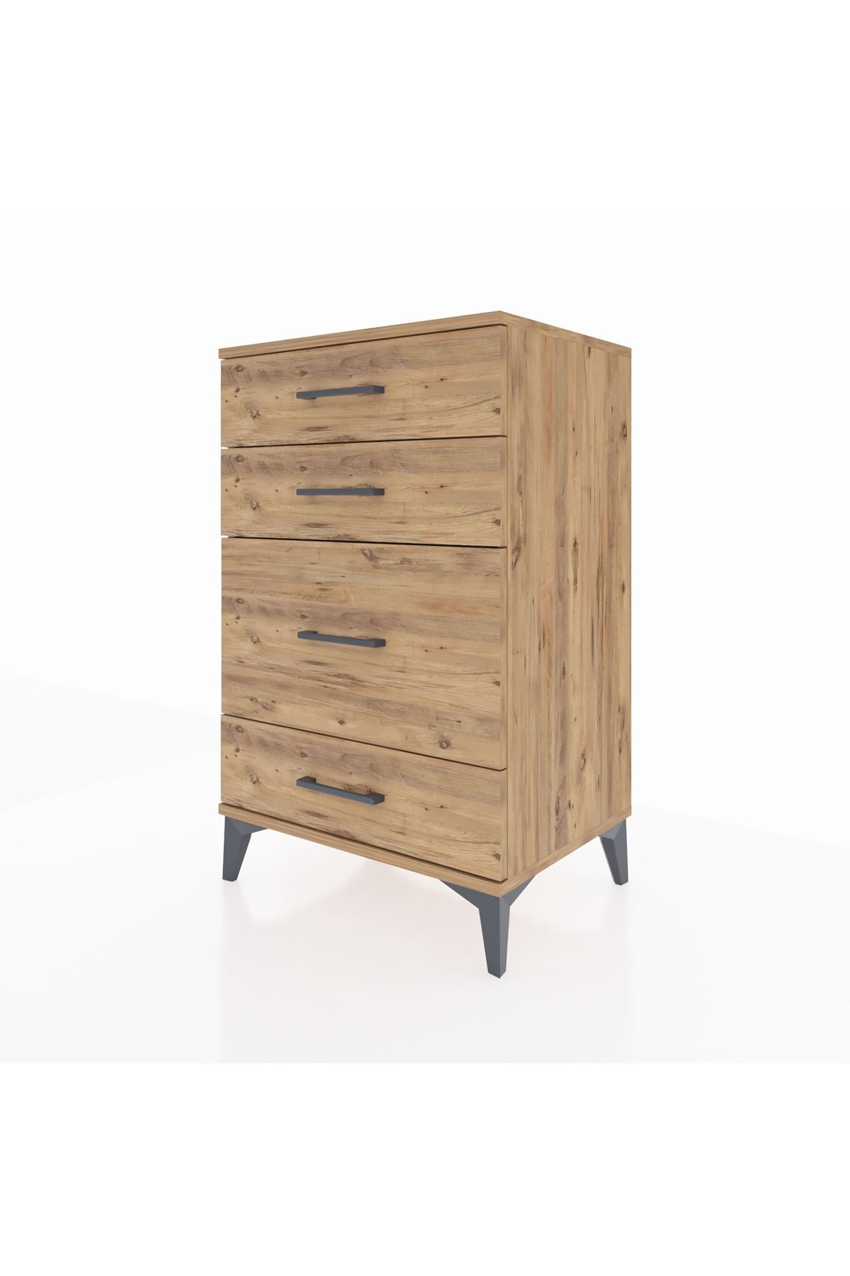 Hyperion Komodin 4 Çekmeceli 60x44x96 Çam-Çam