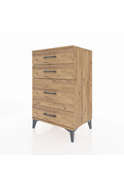 Hyperion Komodin 4 Çekmeceli 60x44x96 Çam-Çam