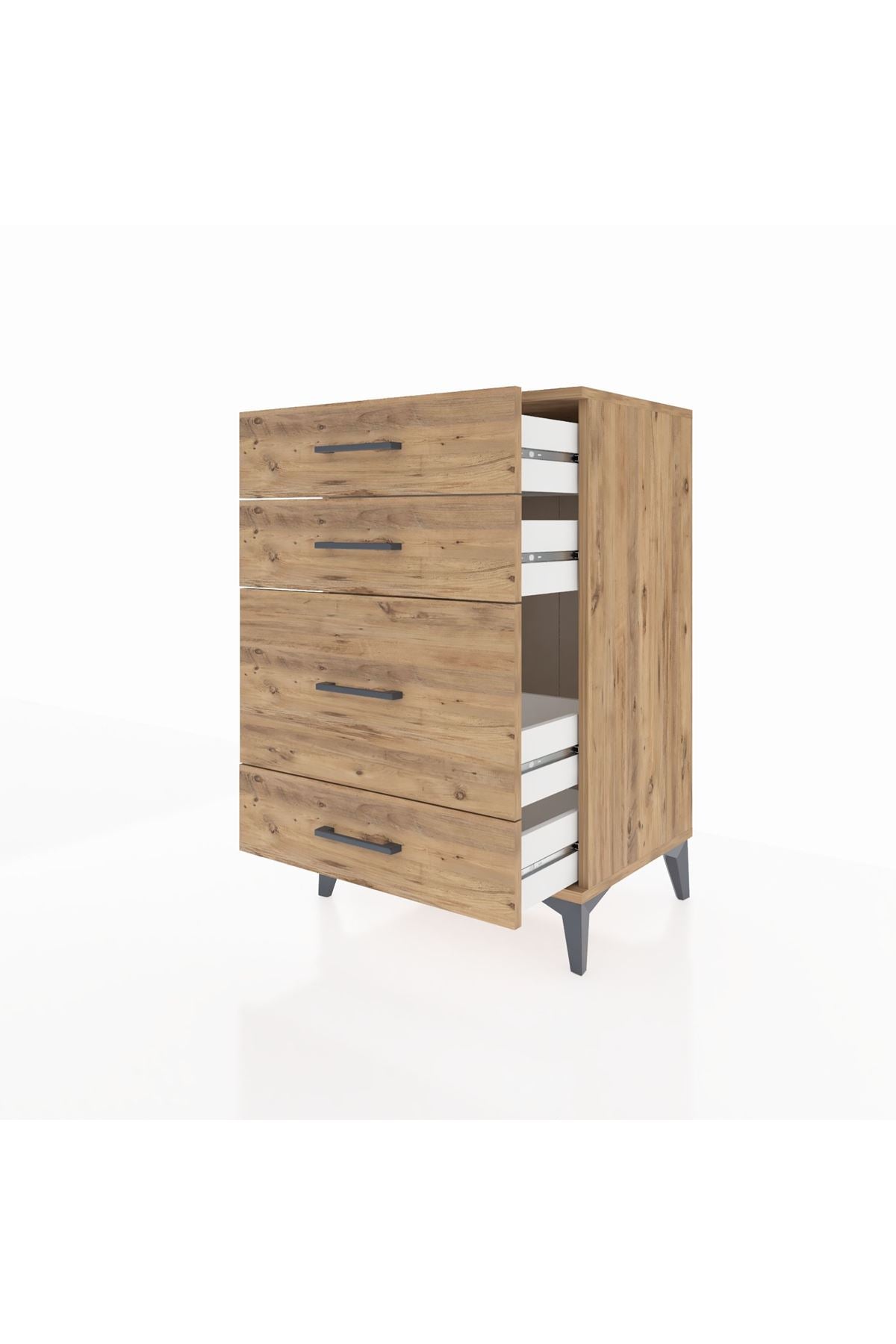 Hyperion Komodin 4 Çekmeceli 60x44x96 Çam-Çam