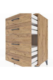 Hyperion Komodin 4 Çekmeceli 60x44x96 Çam-Çam