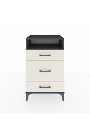 Hyperion Komodin Tek Raflı 3 Çekmeceli 60x44x96 Antrasit-Aytaşı