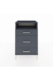 Hyperion Komodin Tek Raflı 3 Çekmeceli 60x44x96 Antrasit-Antrasit