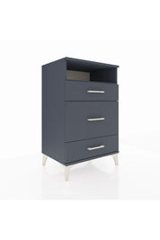 Hyperion Komodin Tek Raflı 3 Çekmeceli 60x44x96 Antrasit-Antrasit