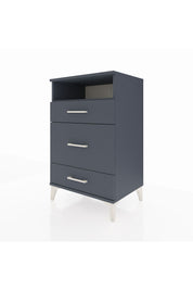 Hyperion Komodin Tek Raflı 3 Çekmeceli 60x44x96 Antrasit-Antrasit