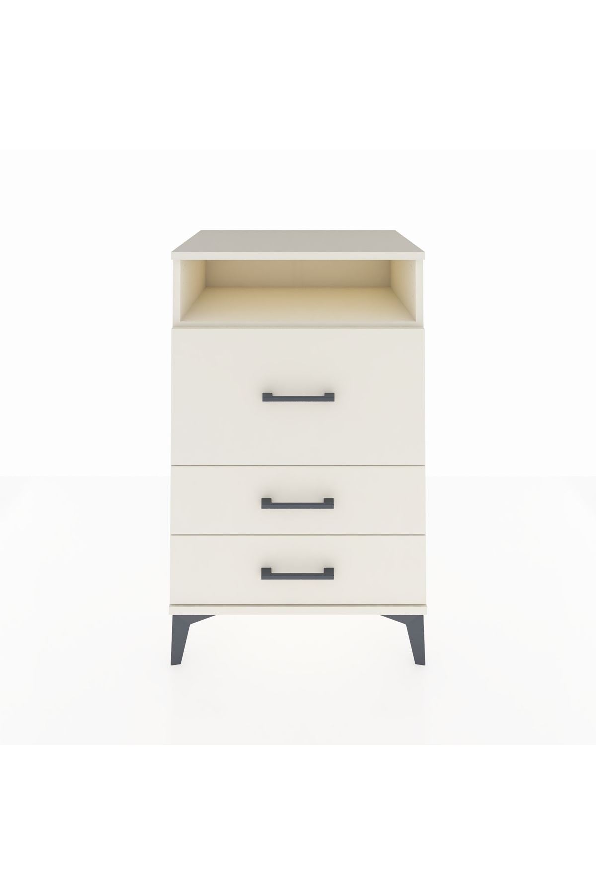 Hyperion Komodin Tek Raflı 3 Çekmeceli 60x44x96 Aytaşı-Aytaşı