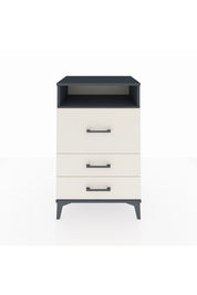 Hyperion Komodin Tek Raflı 3 Çekmeceli 60x44x96 Antrasit-Aytaşı