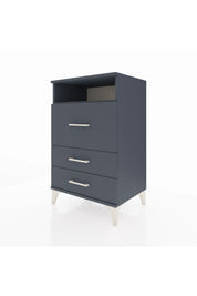 Hyperion Komodin Tek Raflı 3 Çekmeceli 60x44x96 Antrasit-Antrasit