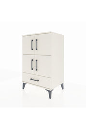 Hyperion Komodin 4 Raflı Tek Çekmeceli 4 Kapaklı 60x44x96 Aytaşı-Aytaşı