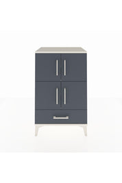 Hyperion Komodin 4 Raflı Tek Çekmeceli 4 Kapaklı 60x44x96 Aytaşı-Antrasit