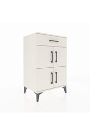 Hyperion Komodin Tek Raflı Tek Çekmeceli 4 Kapaklı 60x44x96 Aytaşı-Aytaşı