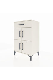 Hyperion Komodin Tek Raflı Tek Çekmeceli 4 Kapaklı 60x44x96 Aytaşı-Aytaşı