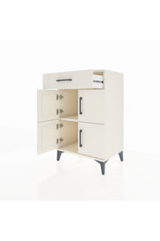 Hyperion Komodin Tek Raflı Tek Çekmeceli 4 Kapaklı 60x44x96 Aytaşı-Aytaşı