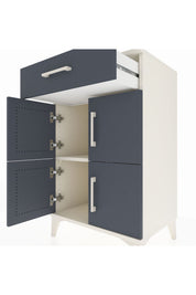 Hyperion Komodin Tek Raflı Tek Çekmeceli 4 Kapaklı 60x44x96 Aytaşı-Antrasit