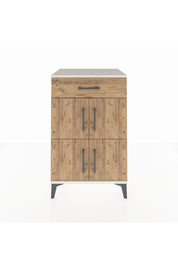 Hyperion Komodin Tek Raflı Tek Çekmeceli 4 Kapaklı 60x44x96 Aytaşı-Çam