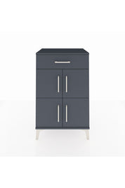 Hyperion Komodin Tek Raflı Tek Çekmeceli 4 Kapaklı 60x44x96 Antrasit-Antrasit
