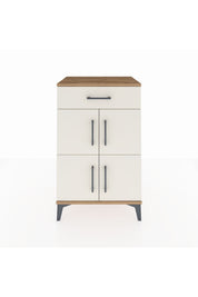 Hyperion Komodin Tek Raflı Tek Çekmeceli 4 Kapaklı 60x44x96 Çam-Aytaşı