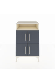 Hyperion Komodin 2 Raflı 4 Kapaklı 60x44x96 Aytaşı-Antrasit