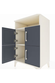 Hyperion Komodin 2 Raflı 4 Kapaklı 60x44x96 Aytaşı-Antrasit