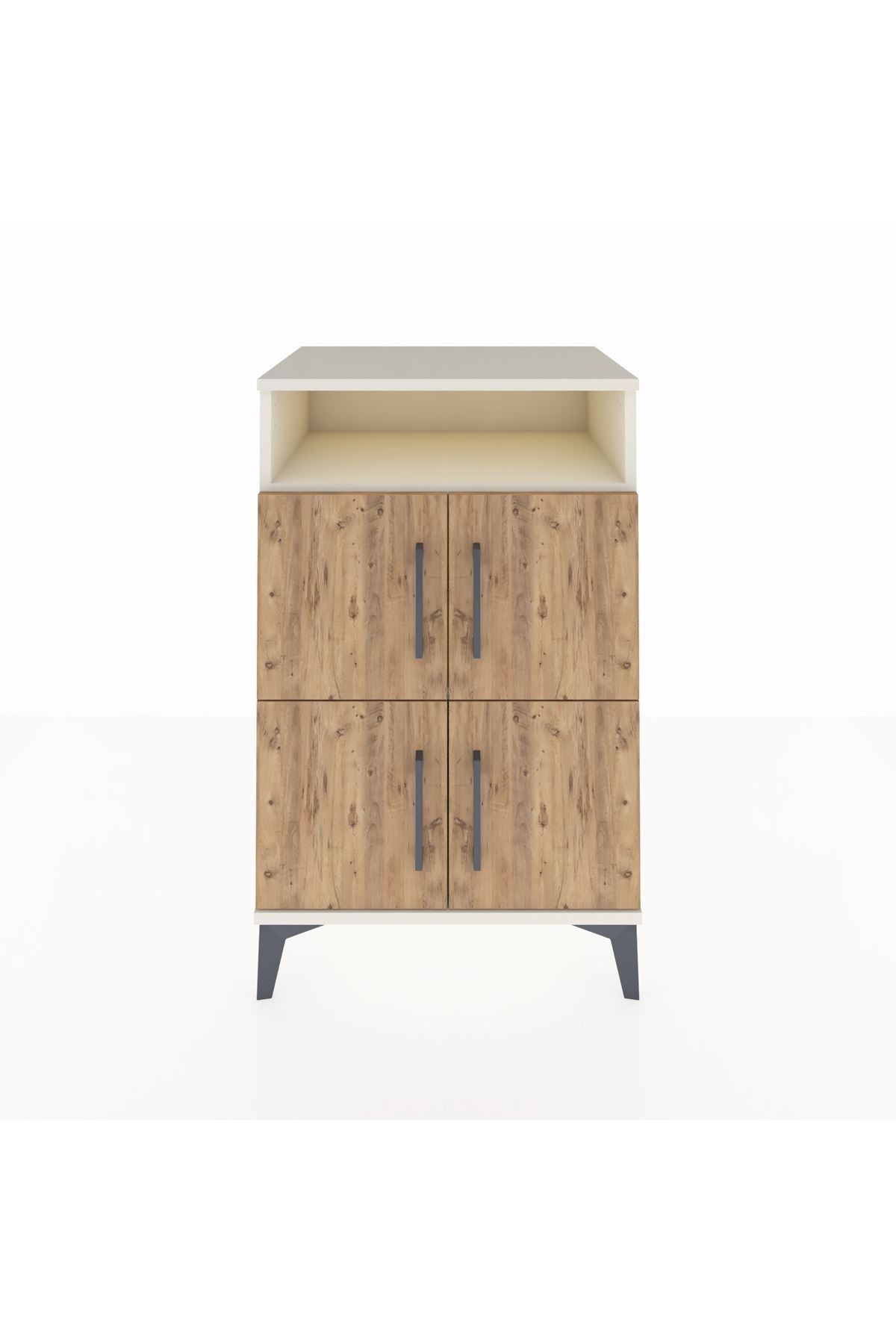 Hyperion Komodin 2 Raflı 4 Kapaklı 60x44x96 Aytaşı-Çam