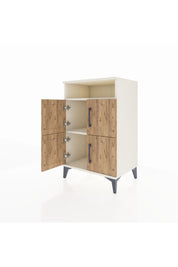 Hyperion Komodin 2 Raflı 4 Kapaklı 60x44x96 Aytaşı-Çam