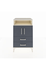 Hyperion Komodin 2 Raflı 2 Çekmeceli 2 Kapaklı 60x44x96 Aytaşı-Antrasit