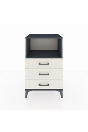 Hyperion Komodin Tek Raflı 3 Çekmeceli 60x44x96 Antrasit-Aytaşı