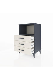 Hyperion Komodin Tek Raflı 3 Çekmeceli 60x44x96 Antrasit-Aytaşı