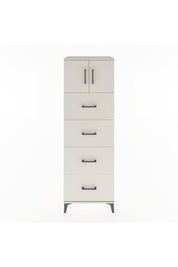 Hyperion Dolap Tek Raflı 4 Çekmeceli 2 Kapaklı 60x44x182 - S56M025V1B